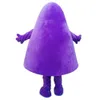 Traje de mascote de monstro roxo de halloween alta qualidade desenho animado personagem de tema de anime carnaval unissex adultos roupa vestido de festa de aniversário de natal