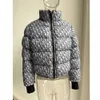 잘린 복어 복어 재킷 핑크 장식 조각 벨 슬리브 파카 거품 코트 겨울 가을 여성 XL XXL 211013