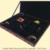 12 15 20 30 그리드 슬롯 목제 보석 상자 저장 주최자 케이스 하이 엔드 중국 실크 브로코 데스크 박스 컬렉션 포장 선물
