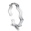 Bangle Mode Frosted Curve Armband Armbanden Water Rimpel Armbanden Verzilverd Voor Vrouwen Sieraden CF12