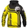 Men's Hoodies & Sweatshirts Sudadera Con Capucha De Nueva Para Hombre, Logotipo BRP Can-am, 3D, Cremallera, Exteriores, Su