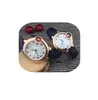 Męskie damskie zegar czasowy klasyczny bransoletka zegarek na rękę Baterię Baterii chronografu kwarc oryginalny skórzany para