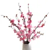Fleur de prunier artificielle, Bouquet doux d'hiver de Style chinois pour ornement de Table de salon, décoration de maison