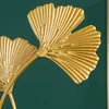 Eenvoudige gouden ornamenten home decor moderne decoratie accessoires ginkgo biloba beeldjes bruiloft 210804