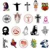 50Pcs/Set Faith Guitar Stickers PVC Originality Church DIY Graffiti Decals For Auto Luggage Motorcycle Scooter Games Skateboard Notebook Phone iPad Gift Decorate