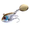 1PC Metal Mini with Spoon Trout Fishing Lure 9g Sinking Lures Rotating Tail Fish Tackle Vibration Spinner Fast Delivery VIB bait