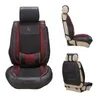Capas de assento de carro 2 assentos Pu Couro Fronteiro Conjunto com Backseat Anti-Kick Protetor Mat Cushion Interior Proteção Dirty Universal Universal