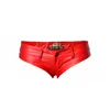 Sexy PU faux leather shorts women booty stretch elastic low waist black sexy red gold mini ladies plus size 210521