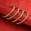 Bracciale S Arabia Color oro semplici braccialetti vuoti per le donne Africa Dubai gioielli etiope matrimonio sposa regalo9142241