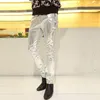 Men's Pants Men Halloween Party Cosplay Costume Stage Punk Club Long Slim Fit Trousers