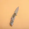 Snabbt skickad 1369 Flipper Folding Kniv 8Cr13mov Stone Wash Blade Aviation Aluminium + G10 Handtag Kullager EDC Pocket Knives med Retail Box