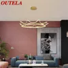 Lâmpadas pendentes Outla Lights Nordic Crown Gold Contemporary Luxury Led Lamp Lamp Frettle for Home Decoration