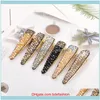 Schmuck Schmuck Bling Strass Designer Haarschmuck für Frauen Bb Clips Mädchen Haarspangen Drop Lieferung 2021 Soc