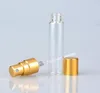 5ML Mini Atomizzatore di profumo ricaricabile portatile 5CC Flacone di vetro vuoto Profumi Bottiglie spray Contenitore per l'acqua Bottiglia di lozione per imballaggio cosmetico