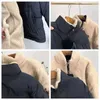 Heren Lam Wol Down Jacket Topkwaliteit Comfortabele en Warm Brief Borduurwerk Jassen Tops Downs Coat voor Unisex Designer Kleding Fleece S-XXXL
