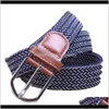 Belts & Aessorieswomen Men Aessories Casual Fashion Stretch Multifunctional Portable Canvas Metal Buckle Plain Charming Belt Drop Delivery 20