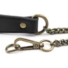 Accesorios de piezas de bolsa de 116 cm Corcha de hombro Black Brwon PU Cadenas de metal de bronce de bronce para manijas de bolso #E