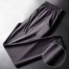Zomer ultradunne ijs zijde negen-punt broek casual broek heren trend losse sneldrogend sport airconditioned broek 211201