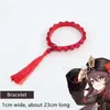 Genshin Impact Hutao CosplayコスチュームユニフォームウィッグコスプレアニメゲームHu Tao Cap Hat Rings Bracelet Halloween Costumes for Women Y0903