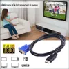 HD/MI to vga adapter multimedia 1080p 1.8M 3M 5M HD/MI to vga cable for PC HDTV