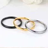 MixMax 100pcs/lot Gold Black Silver Color 2mm 4mm 6mm 8mm Stainless Steel Rings Wedding Band Jewelry wholesale drop 211217