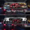 10 inch 25K Car DVR Reverse Rear View Mirror Video Recorder Dual Lens With Night Vision Backup Dash Camcorders 32GB Micro SD Car7430265