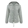 야외 후드 지퍼 자켓 카디건 하이킹 방수 및 방풍 비옷 코트 여성 캠핑 따뜻한 겉옷