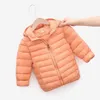 New 2021 Children's Down Cotton Clothes Thin Korean Children's Autumn And Winter Outwear Clothing Soft Colorful Teen Girl Coat H0909