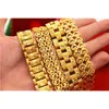 20cmtrendy Bracte для женщин / мужчин 24K Gold Dubai Bangle Африка Ручная цепочка Ювелирные Изделия Подарок Эфиопский / Араб