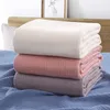 Japanese Style Cotton Waffle Blanket, Towel, Comfortable and Breathable Break , Lounge