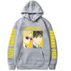 Banan Fish Hoodie Anime Mode Loose Sleeves Casual Cloth Uniex Y0804