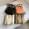 Large Capacity Simple Solid Color Pu Bucket Crossbodys Bag For Women 2021 Female Brand 2 Piece/set Shoulder Bags And Purses