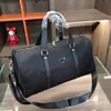Men Fashion Duffle Bag Triple Black Nylon Travel Bags Mens Top Handle Luggage Gentleman Business Work Tote with Shoulder Strap314m