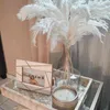 Cadeaux pour les femmes Couleur blanche Herbe de Pampa Grande Taille Véritable Herbe de Pampa Séchée Utilisation de Mariage Bouquet de Fleurs Plantes Naturelles Décor à la Maison Décor d'automne
