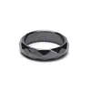 Cluster Ringe 1PC Glatter schwarzer Hämatit Ring Schmuck Paar Einfaches Geschenk Unisex Gallenstein Mode OL Hochzeit für Männer Frauen