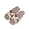 Hausschuhe Suihyung Flachs Frauen Männer Indoor Hause Schuhe Gewebte Leinen Gürtel Casual Flache Rutschen Weibliche Flip-Flops Sommer Sandalen