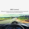 Автомобильный видео HUD Проекционный дисплей OBD2 Интеллектуальная навигация Скорость HD Проекция Беспроводной пульт дистанционного управления на рулевом колесе6268574