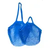 Torba na zakupy Torebki Shopper Tote Mesh Netto Woven Cotton String Reusables Torby do przechowywania owoców Torebka Wielokrotnego użytku Bagsów Zyy1072