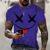 T-shirts pour hommes Funny Face Graphic T-shirt pour hommes Tee Camisetas Tops Ropa Hombre Streetwear Vêtements Camisa Masculina Koszulki Chemise Homme