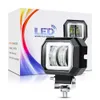 3 인치 7D 20W 방수 라운드 LED 작업 빛 천사 눈 바 12V 24V 6500K 화이트 블루 오토바이 오프로드 작업 조명 헤드 라이트