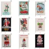Рождественский сад флаги баннеры мультфильм шаблон рождественские темы двух сторон животных снеговика образцов партии декор флаг 36 стилей