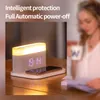 Desk & Table Clocks 3in1 Smart Alarm Clock Wireless Phone Charger Adjustable Eye Protection Light USB Charging Lamp Rack Home Supplies