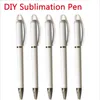 Sublimation Blank Ballpoint Pen White DIY Advertising Business Heat Transfer Printing Gel Pen