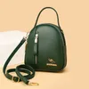 Axelväskor för kvinnor Casual Trending Quality PU Läder Crossbody Luxury Designer Handväskor Ladys Solid Color Messenger Bag
