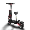 Adult electric scooter with dual-motor hydraulic shock absorption and big tires, oil disc + EBAS brake 400KG full aluminum alloy bike pk ninebot es4