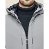 KUEGOU Cappotto invernale da uomo slim fashion vestiti caldi giacca imbottita Cappotto di media lunghezza nero XW-21606 210524