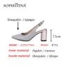 SOPHITINA estilo maduro zapatos de cuero genuino mujeres tacones vestir alta calidad primavera otoño puntiagudos Slingback bombas PK113 210513