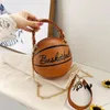 Outdoor Bags Ball Purses For Teenagers Women Shoulder Crossbody Chain Hand Personality Female Leather Pink Basketball Sport250H