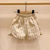 LZL Yeni Kore Ins Bebek Çocuk Kız Şort Unisex Kızlar İlkbahar Yaz Erkek Polka Dot Pamuk Şort Pantolon 580 Y2
