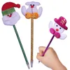 Caneta de Natal Antigo Boneco de Neve Antler Creative Ball Point Point Pen Kindergarten Presente Crianças Brinquedo Atacado